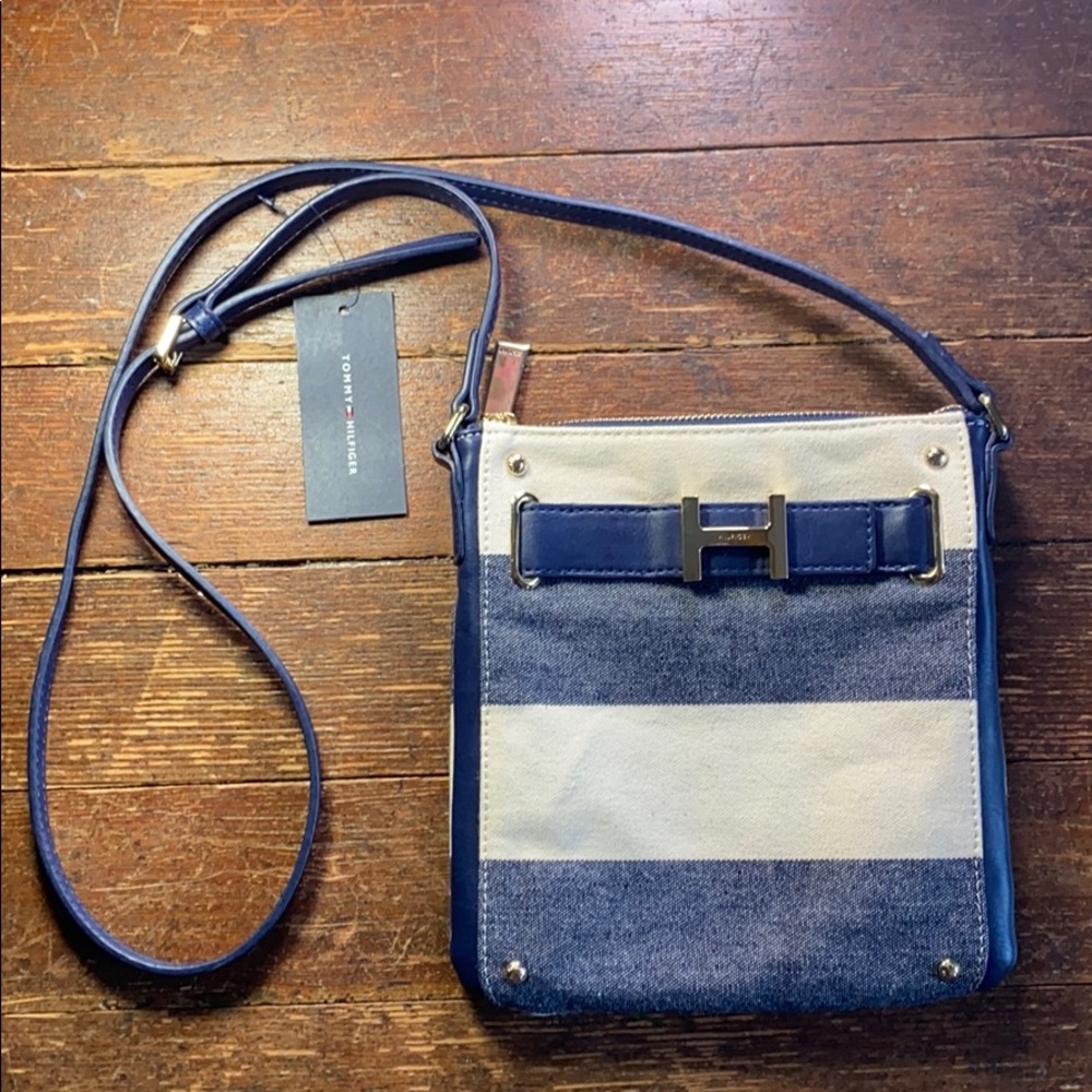 Tommy Hilfiger Navy/Cream Striped NS XBody Bag